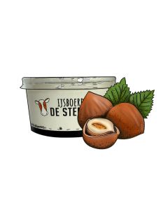 Hazelnoot roomijs (beker 125ml)