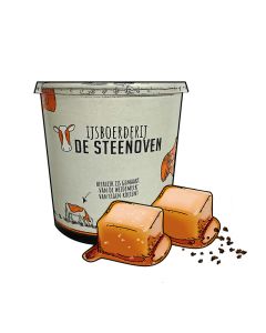 Caramel met crunchy salted caramel (beker 900 ml)