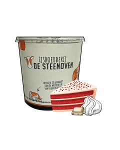 Red velvet roomijs (beker 900 ml)
