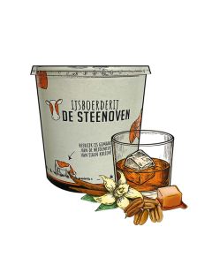 Whiskey roomijs met vanille gekarameliseerde pecannoten (900ml)