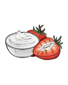 Yoghurt met aardbei