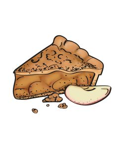 Appelkruimeltaart met vanille