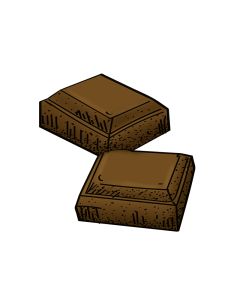 Chocolade bruin (basis callebaut)
