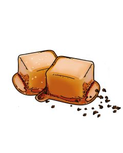 Karamel met crunchy salted caramel