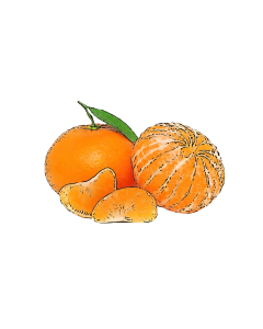 Mandarijn sorbetijs