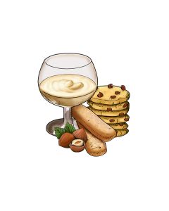 Zabaione met hazelnootchocoladekoekjes