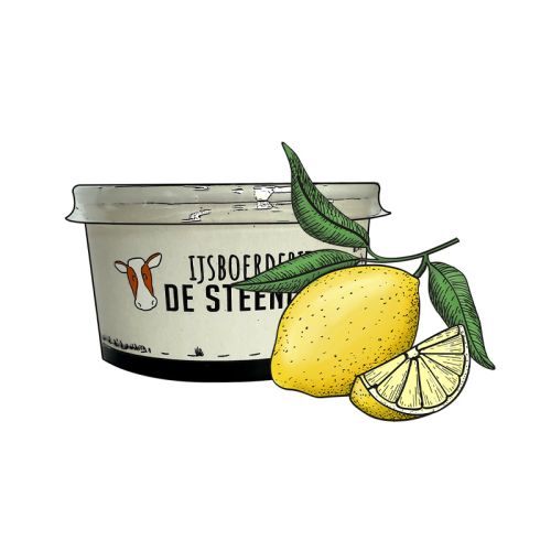 Citroen sorbetijs (beker 125 ml)