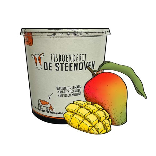 Mango sorbetijs (beker 900 ml)