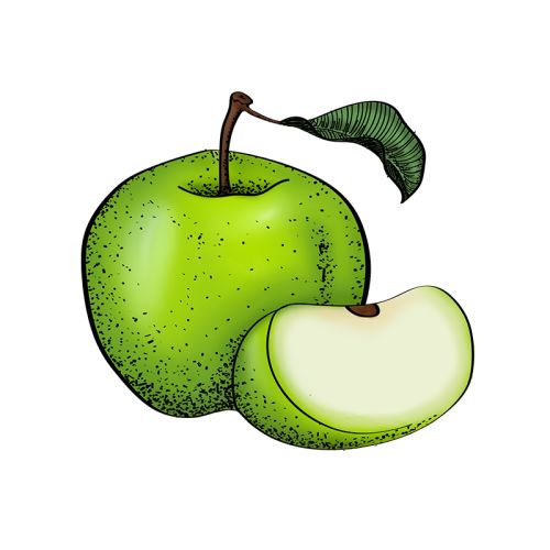Groene appel sorbetijs
