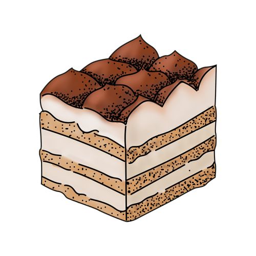 Tiramisu (met lange vingers en cacao)
